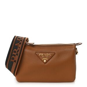 Prada Vitello Daino Shoulder Bag – Caramel Leather